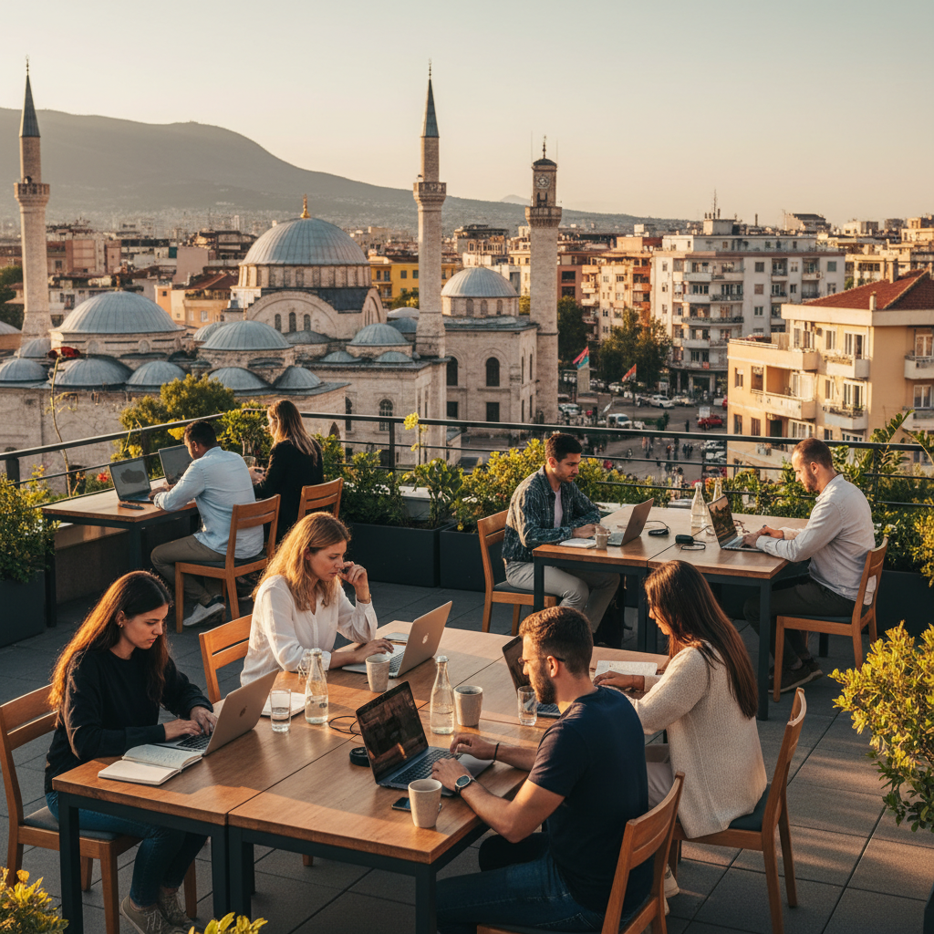 Digital nomad scene in Albania