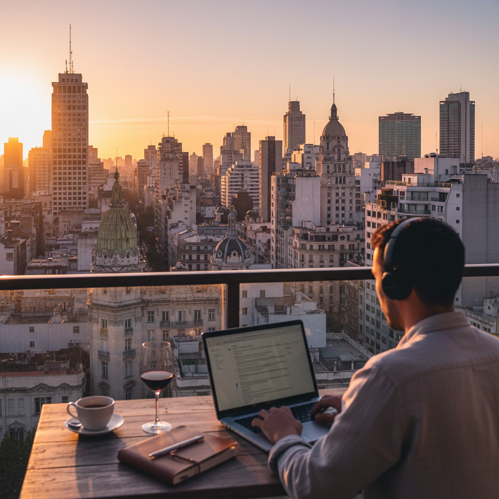 Digital nomad scene in Argentina