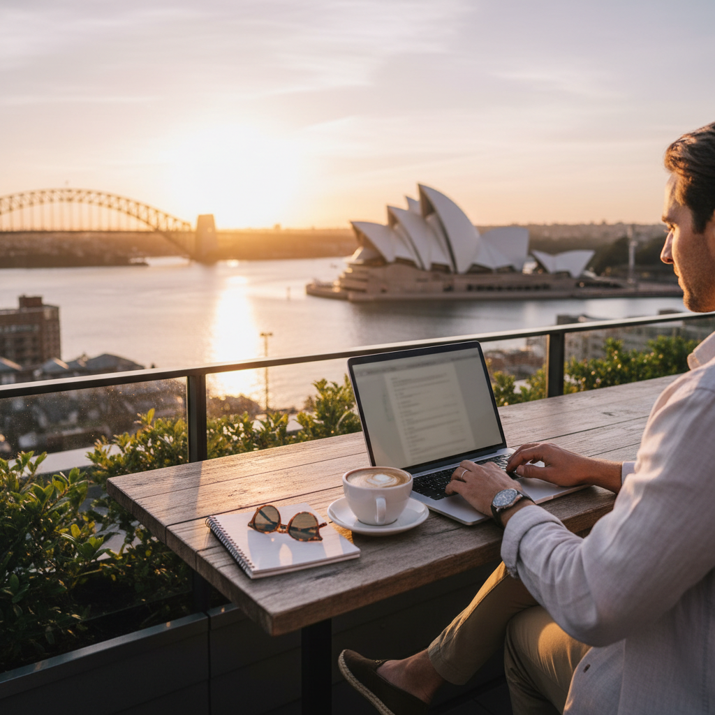 Digital nomad scene in Australia