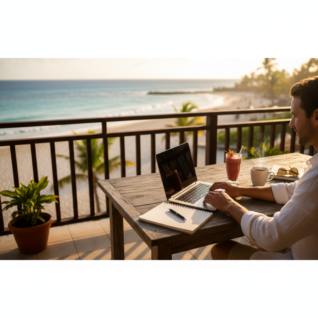 Digital nomad scene in Barbados