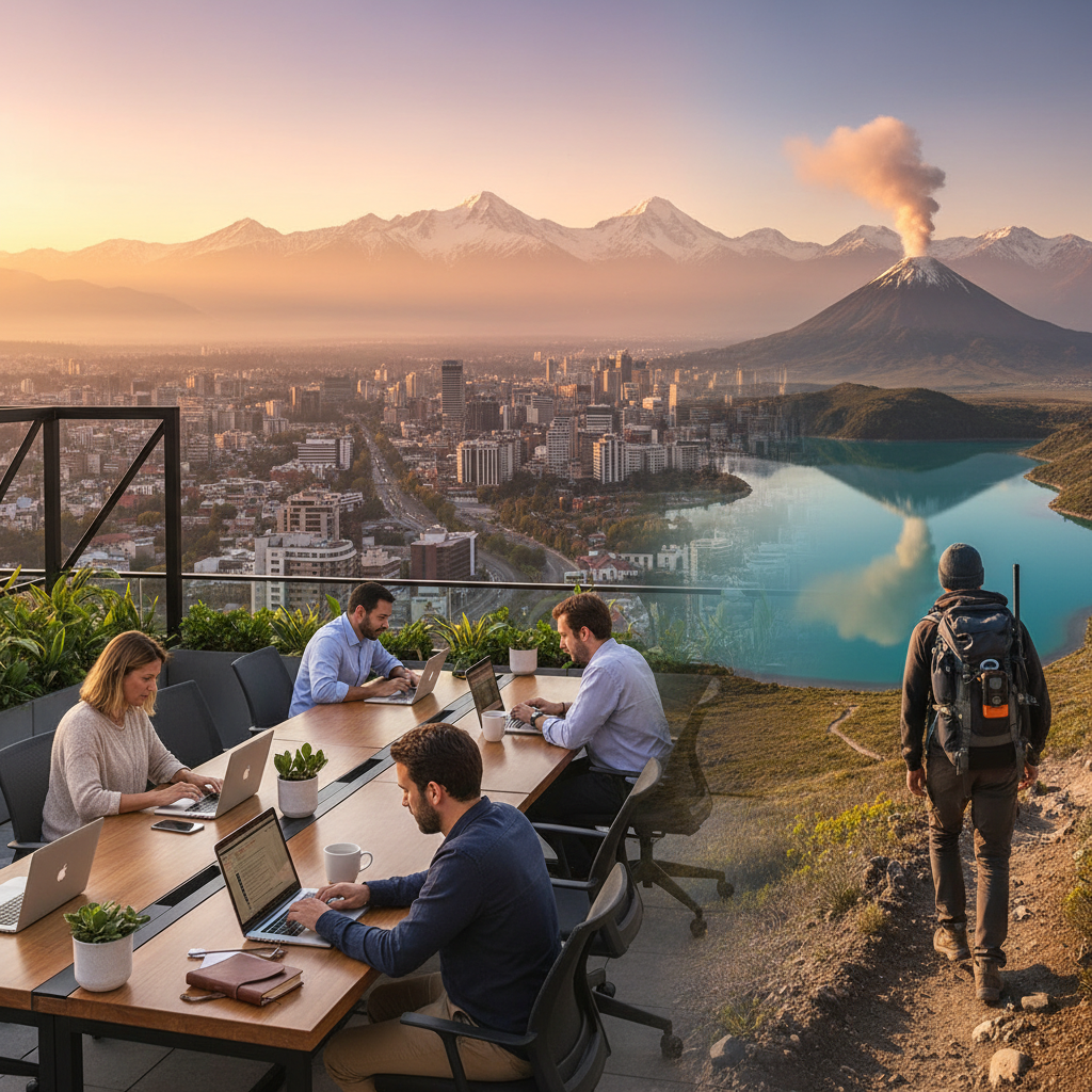Digital nomad scene in Chile