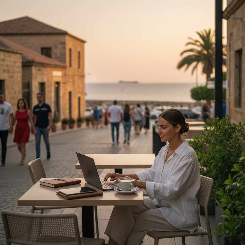 Digital nomad scene in Cyprus