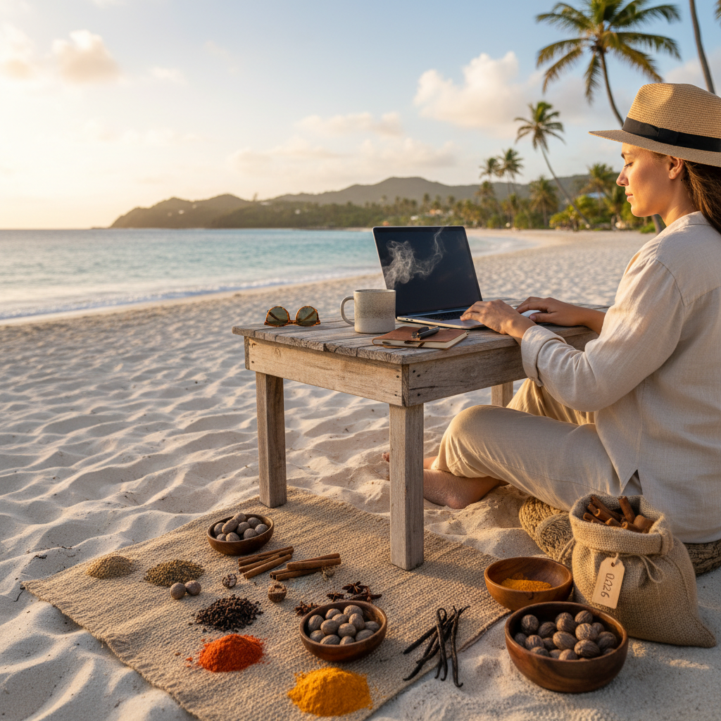 Digital nomad scene in Grenada