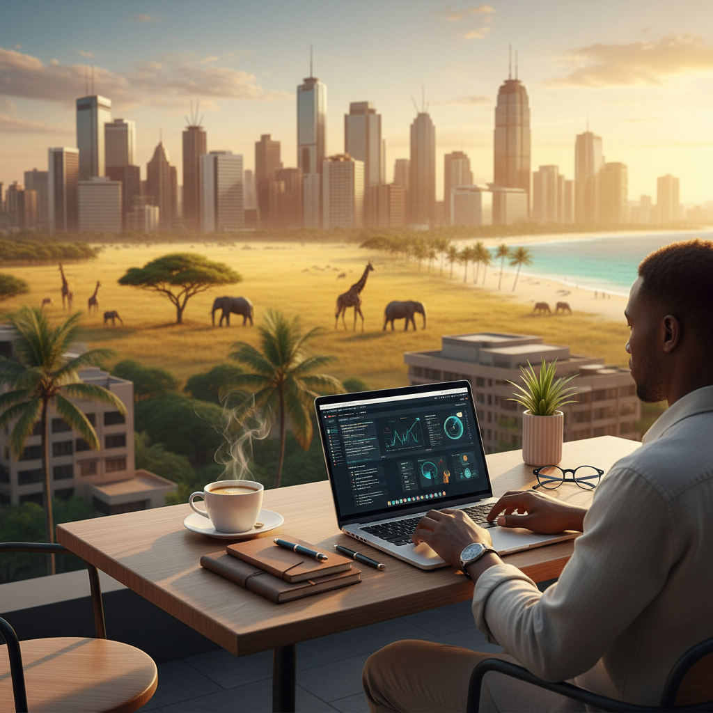 Digital nomad scene in Kenya